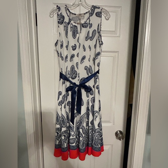 Haani Sleeveless Women’s 1X Keyhole Neck Sleeveless Design Dress Classy Dress - Picture 3 of 5